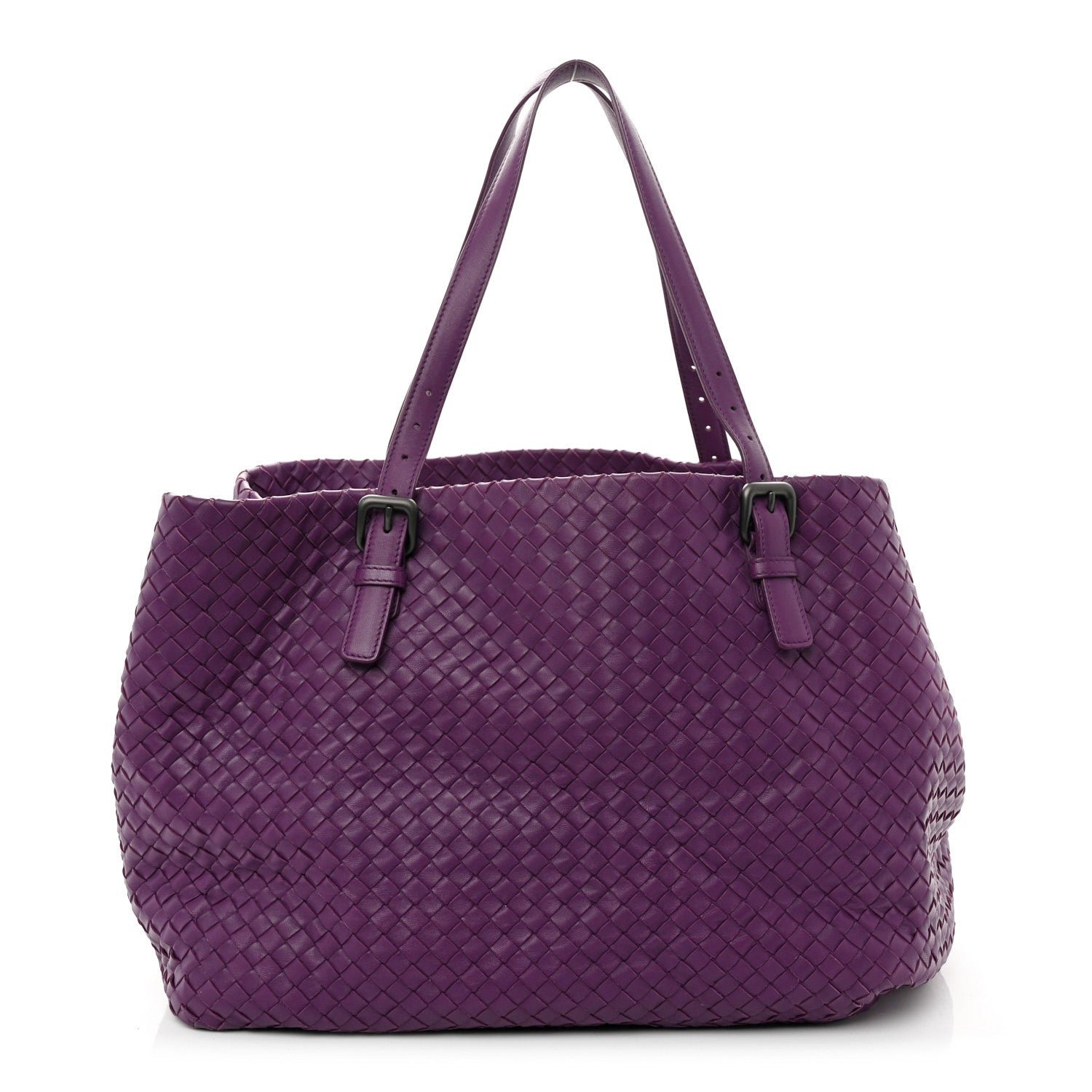 Bottega Veneta Bottega Veneta Nappa Intrecciato Large Cesta Tote Eggplant Eggplant