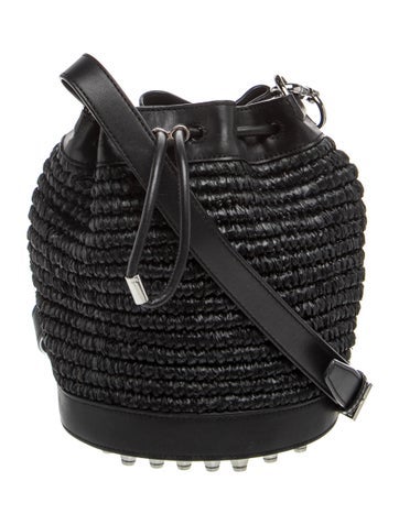 Alexander Wang Straw Bucket Bag