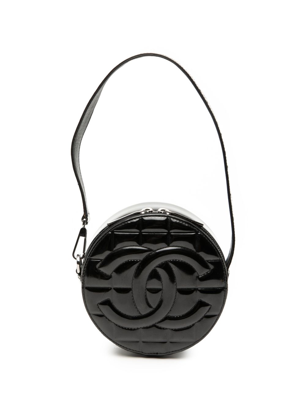 2003-2004 CC Choco Bar Patent Round shoulder bag