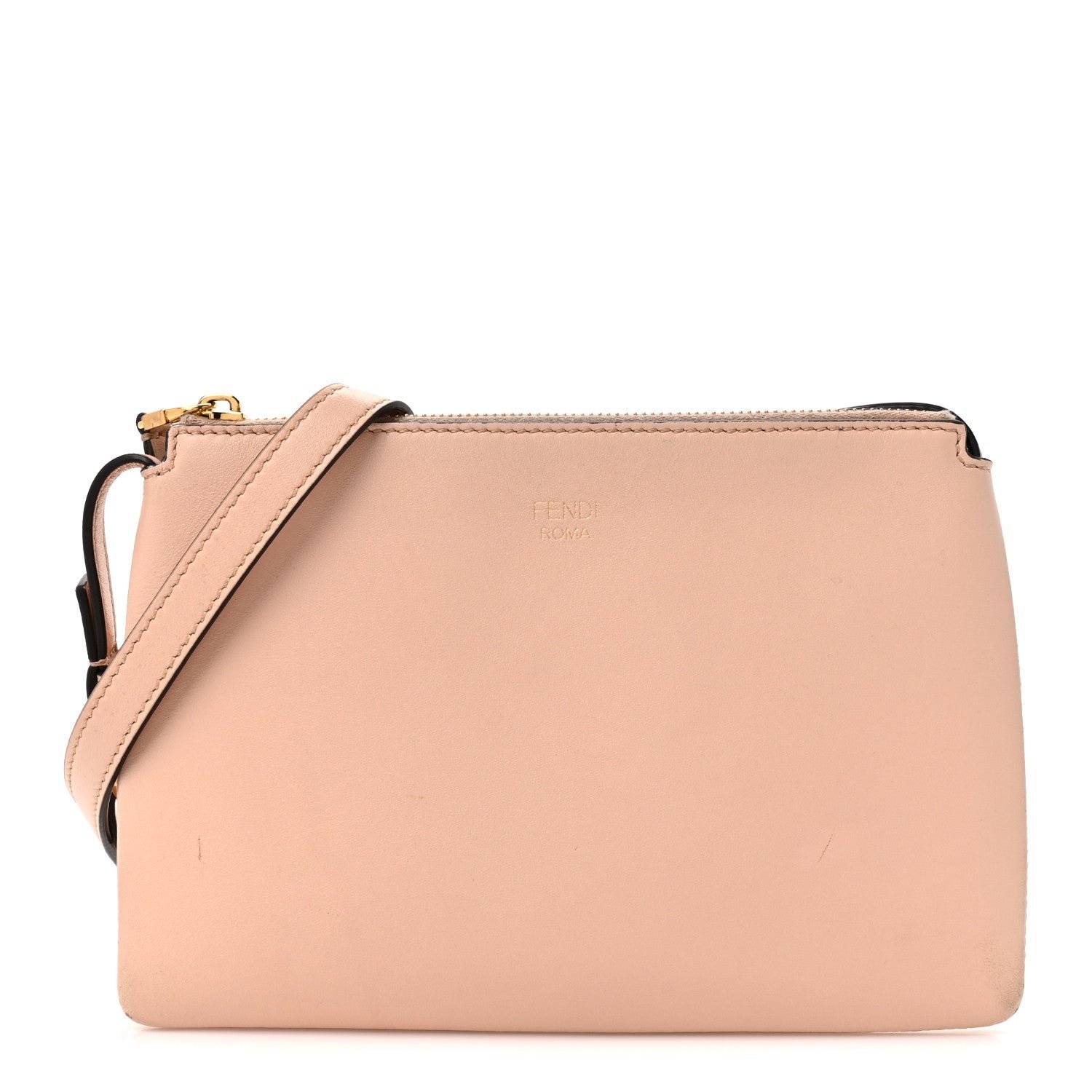 Fendi Nappa Mini Crossbody Pouch Light Rose