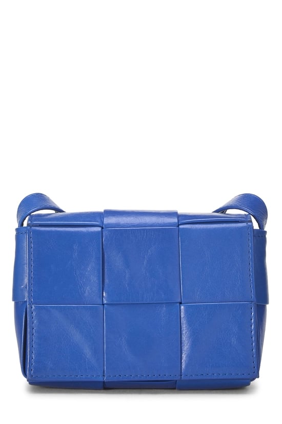 Blue Maxi Intrecciato Candy Cassette Crossbody