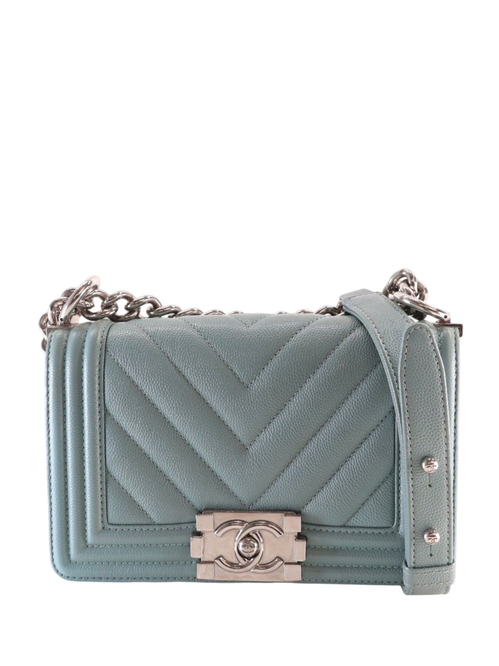 2020 Small Chevron Caviar Boy Flap crossbody bag