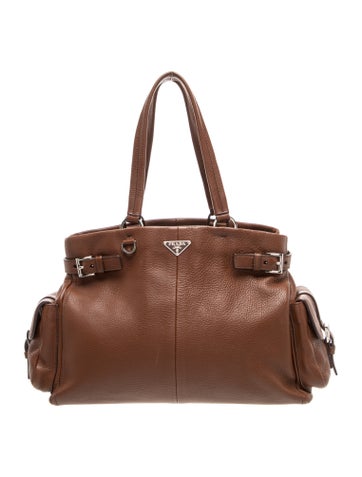 Vitello Daino Leather Shoulder Bag Vintage