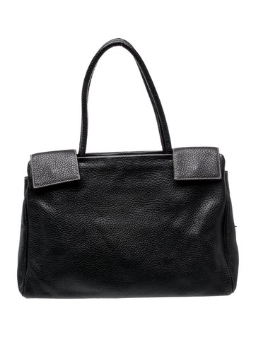 Vitello Daino Leather Top Handle Bag