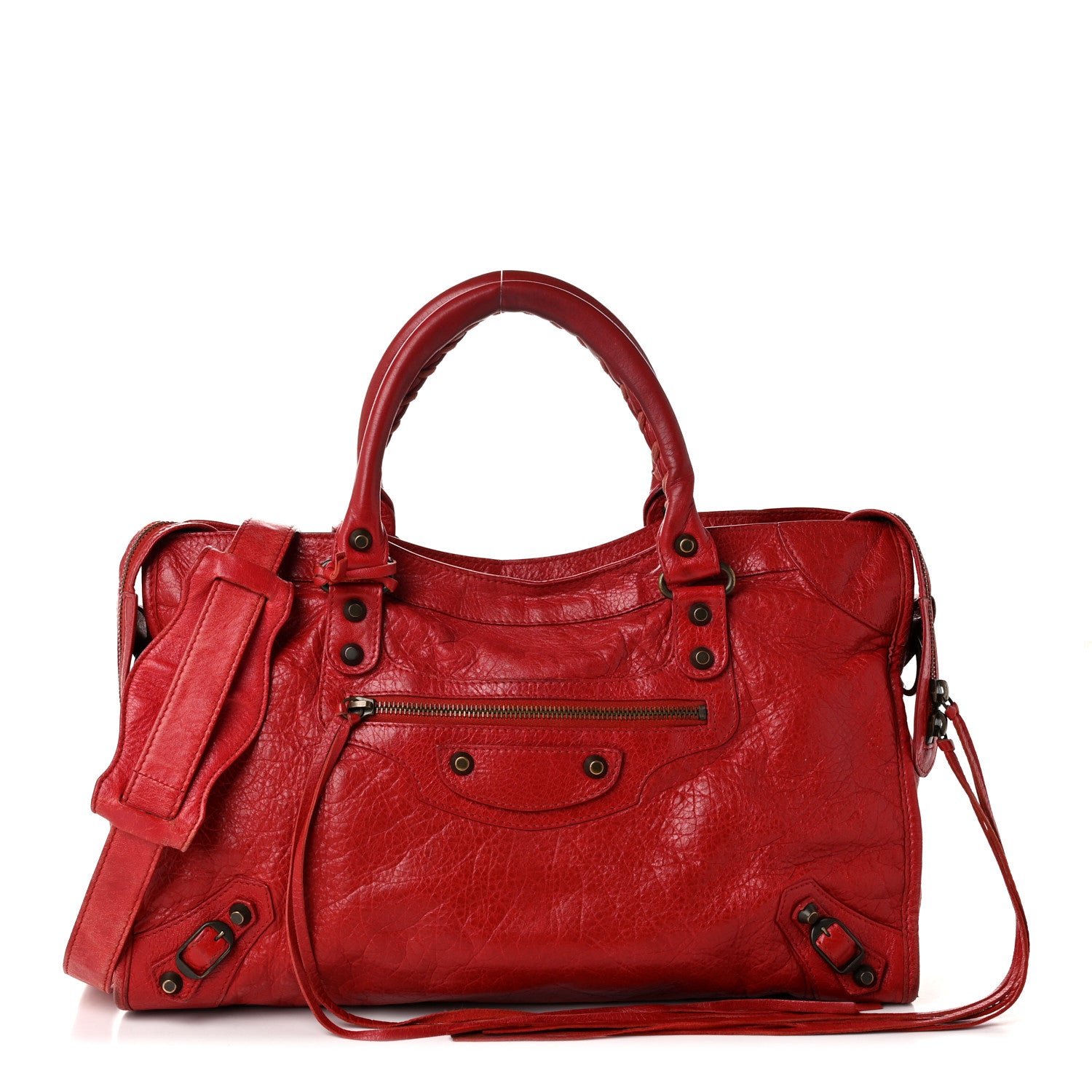 Balenciaga Agneau Classic Hardware City Rouge Lipstick