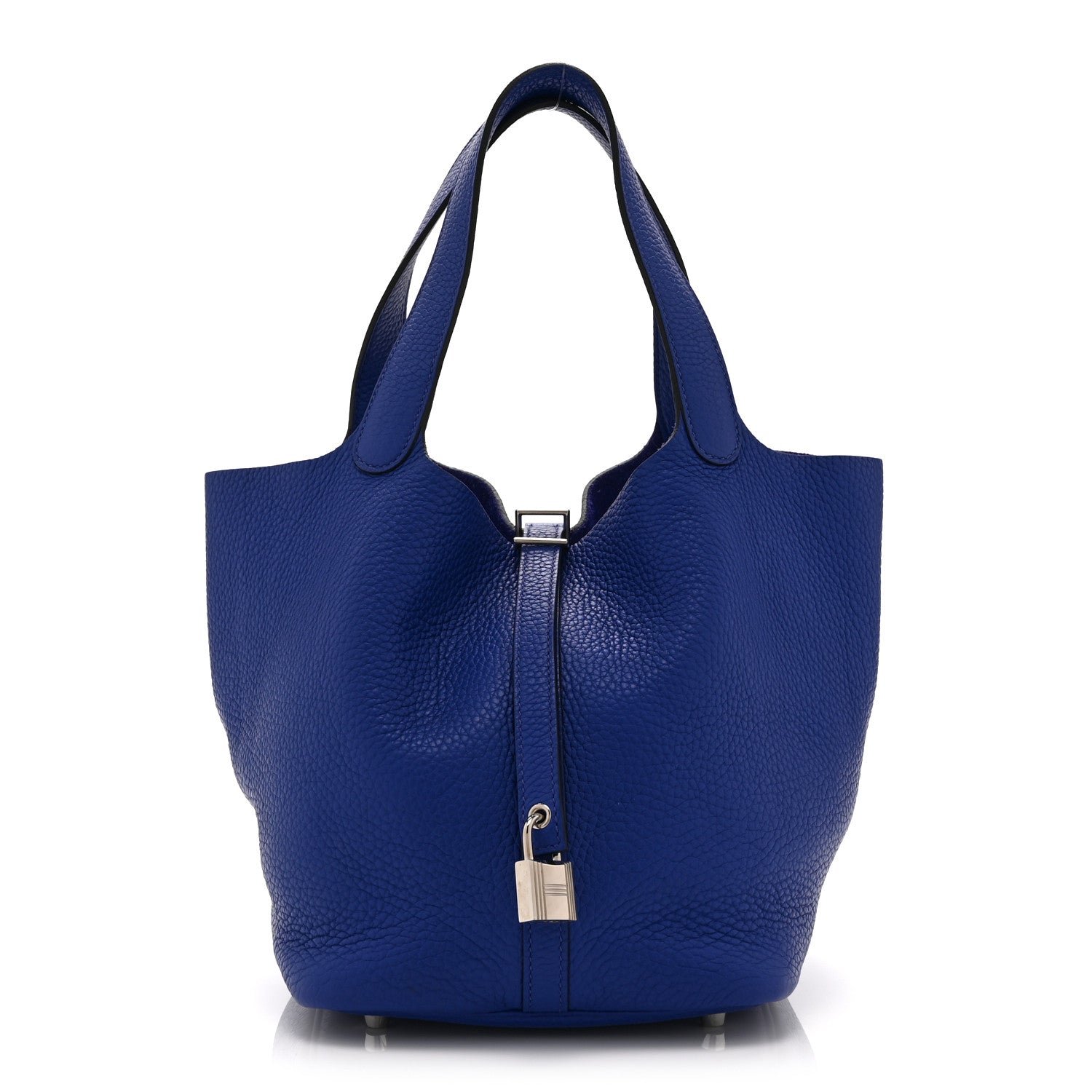 Hermes Taurillon Clemence Picotin Lock 22 MM Bleu Electrique