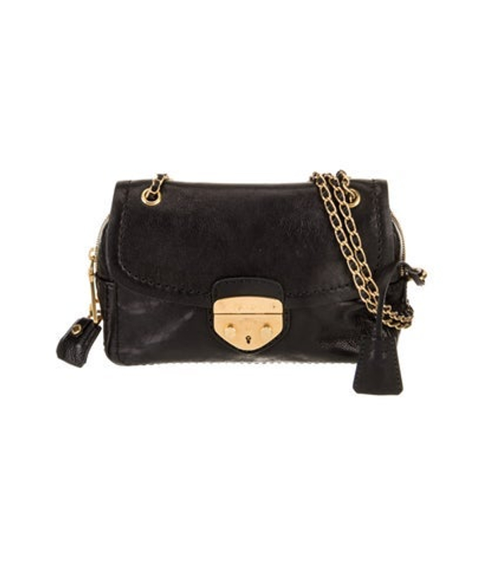 Prada Glace Calf Leather Shoulder Bag