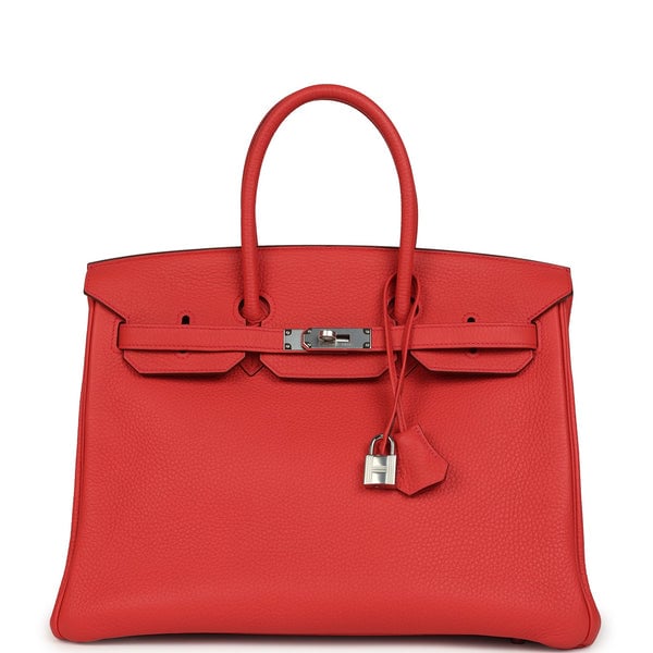 Hermes Hermes Birkin 35 Bougainvillea Clemence Palladium Hardware