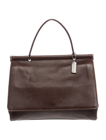 Leather Top Handle Bag