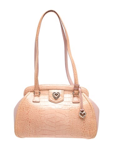 Embossed Leather Shoulder Bag