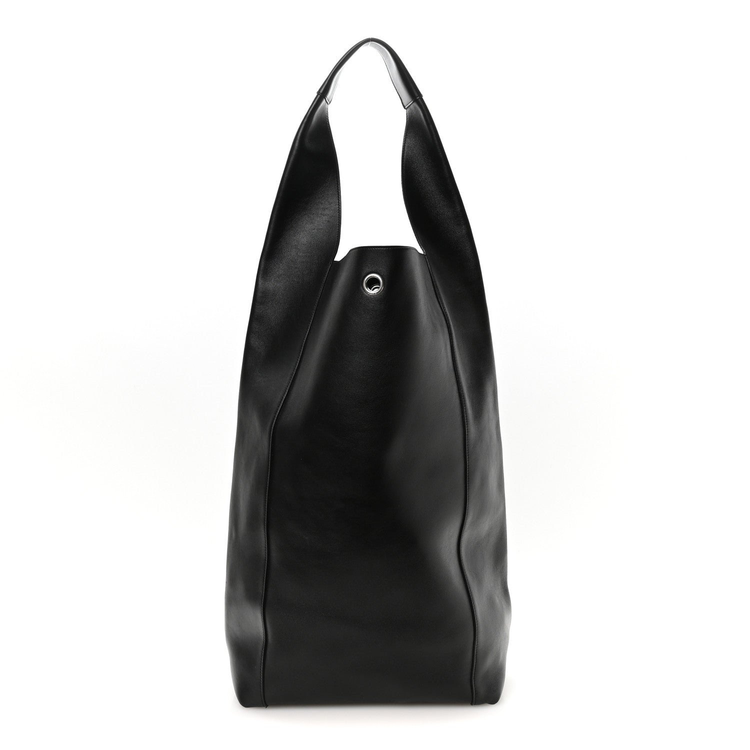 Saint Laurent Supple Calfskin Large Tanger Hobo Black