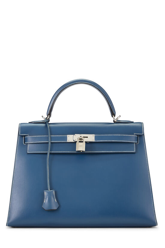 Hermès Blue Thalassa Chamonix Kelly Sellier 32