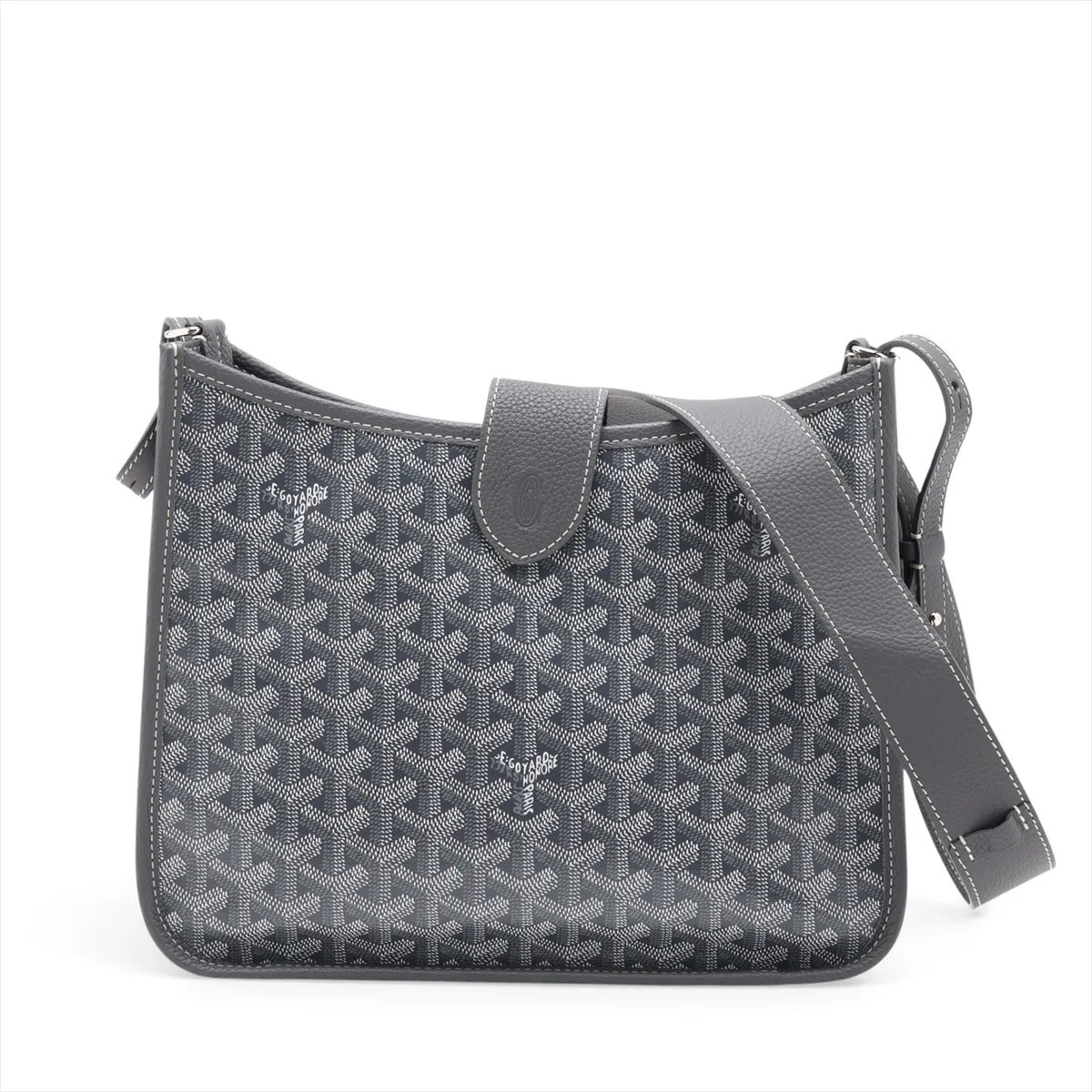 Goyard Musette PM PVC & leather Shoulder bag Gray
