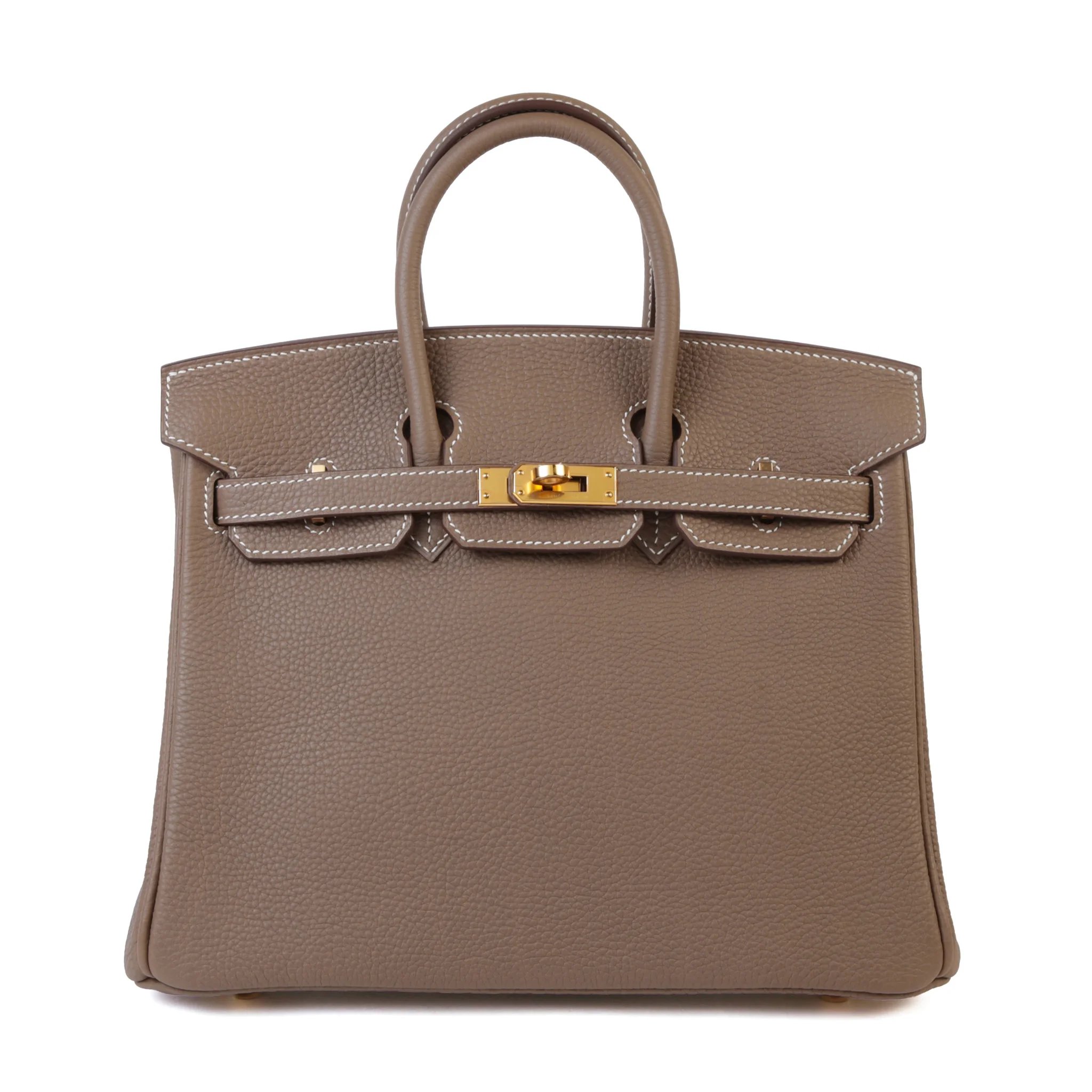 Brand New ( Rank N ) HERMÈS Birkin 25 Etoupe (18) Togo Gold hardware G (2026)