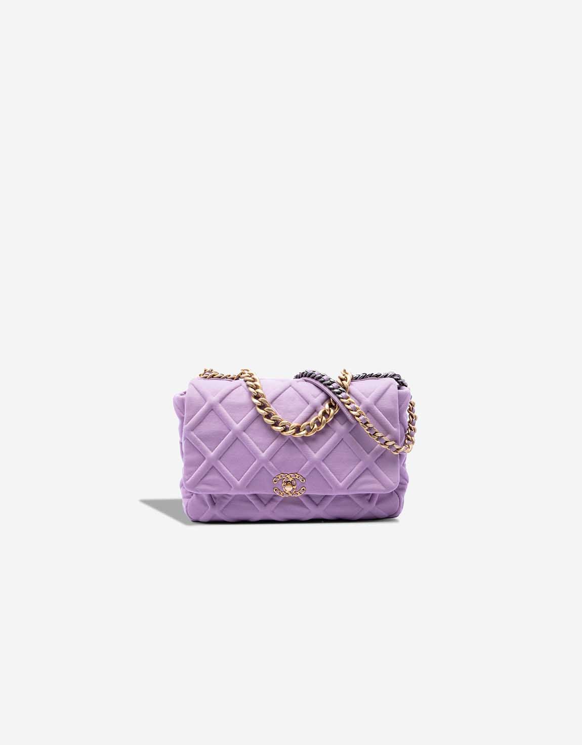 
		19 Large Flap Bag Jersey Purple    