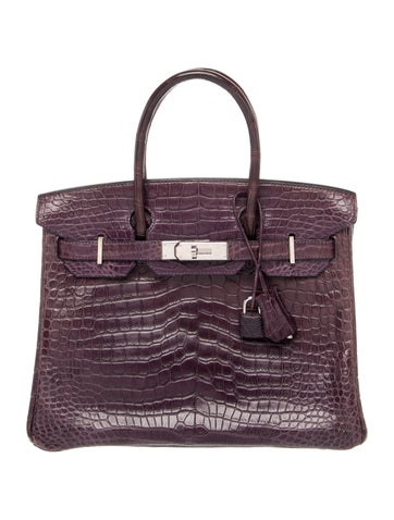 Hermes Matte Porosus Crocodile Birkin 30