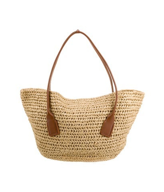 Bottega Veneta Veneta Raffia Shoulder Bag