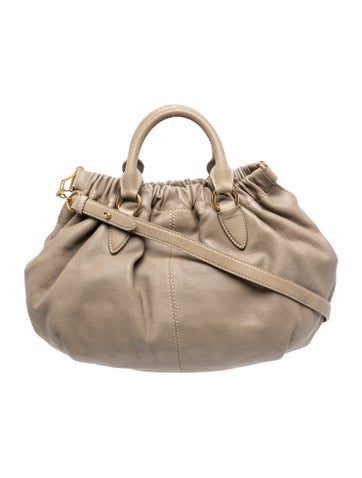 Miu Miu Leather Top Handle Bag