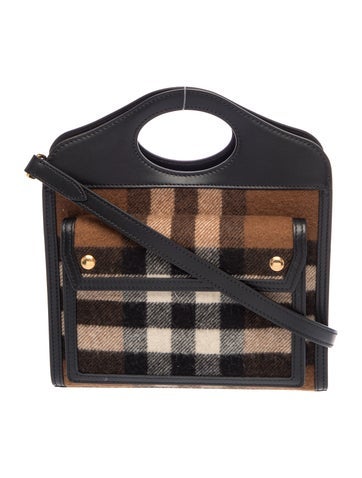 Exploded Check Pocket Tote w/ Tags