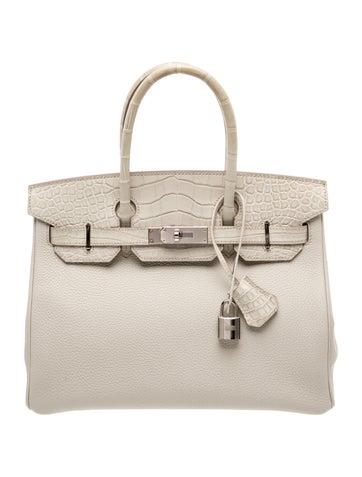 Hermes Togo & Matte Alligator Mississippiensis Birkin Touch 30