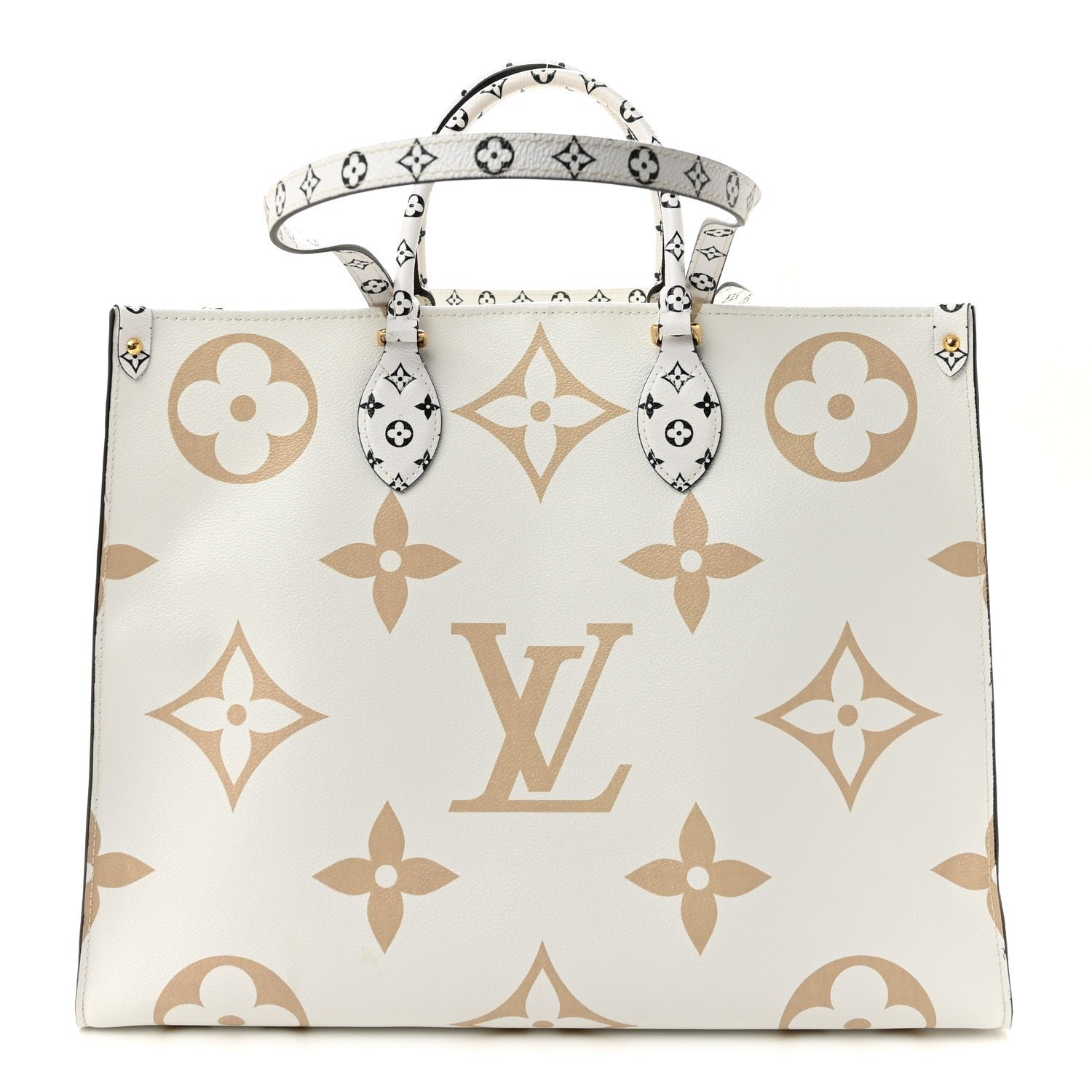 Louis Vuitton Monogram Giant Onthego GM Kaki Beige