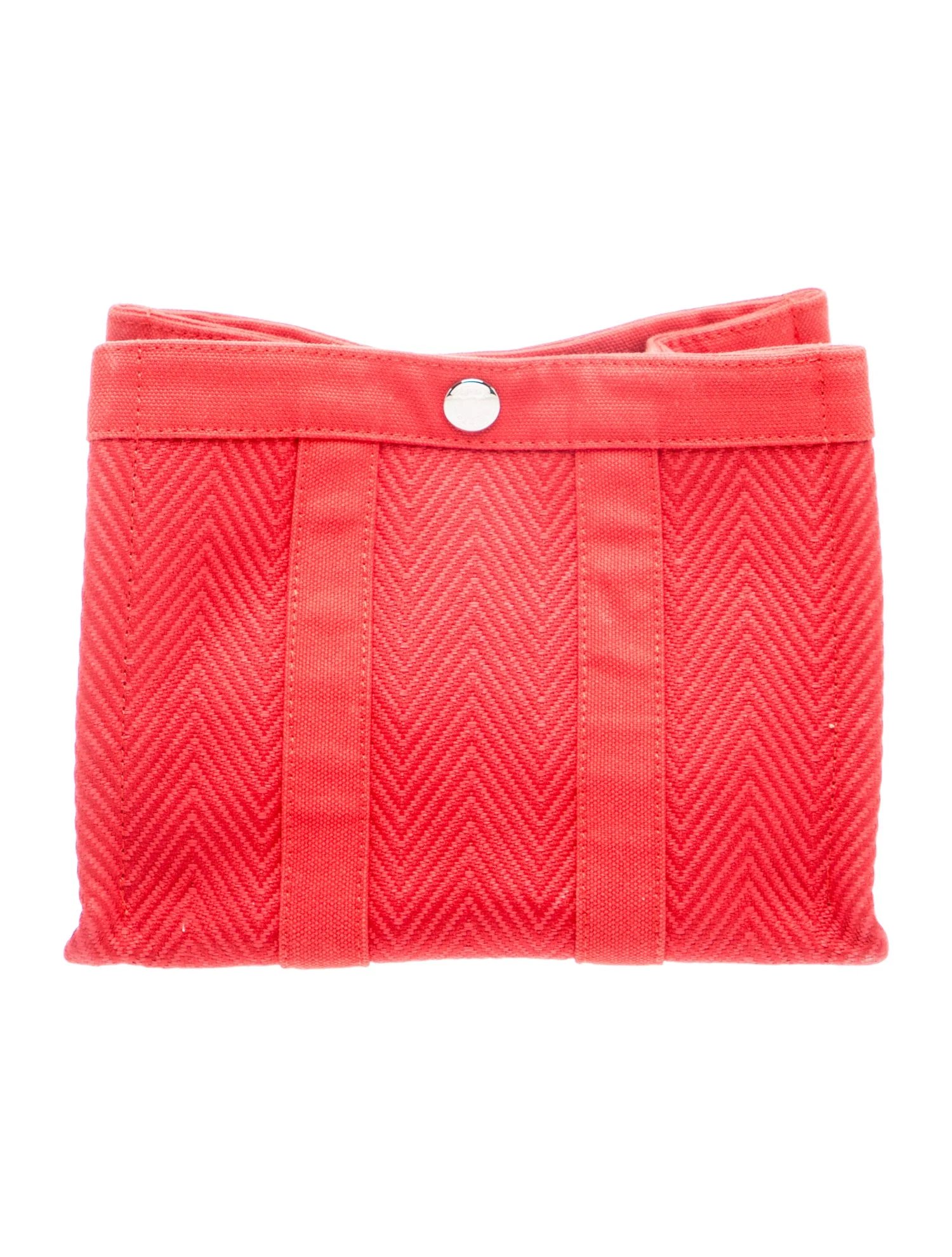 Toile Chevron Mini Cabas Pouch