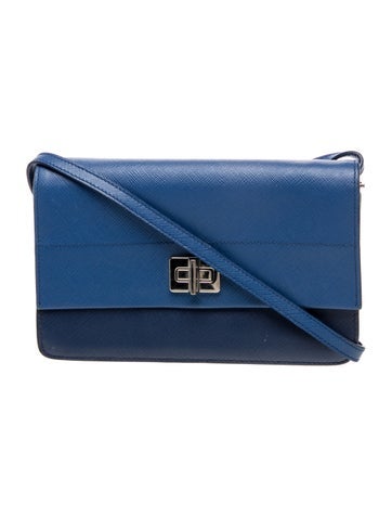Saffiano Leather Wallet on Chain