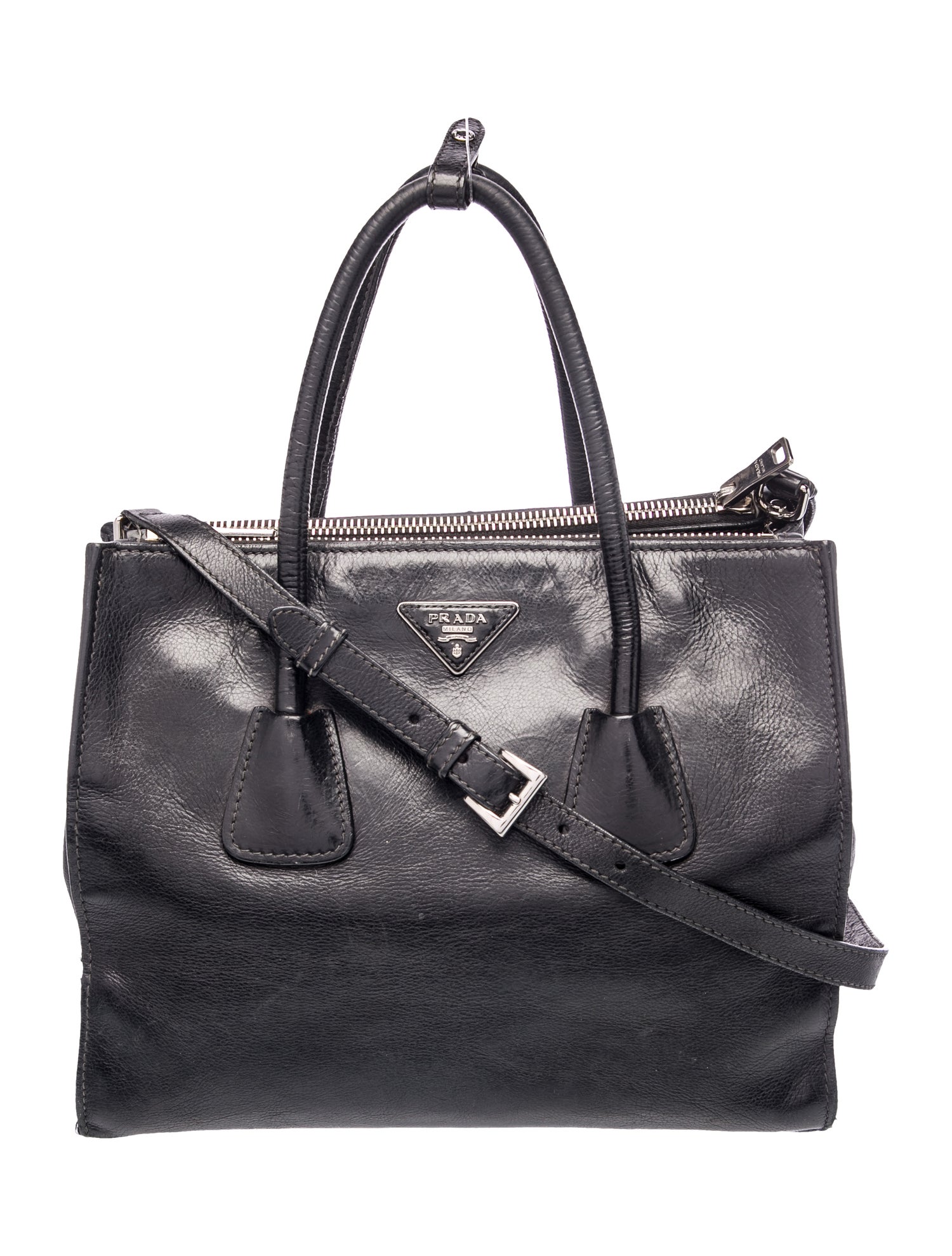 Enameled Metal Triangle Twin Pocket Medium