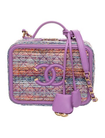Medium Tweed Filigree Vanity Case