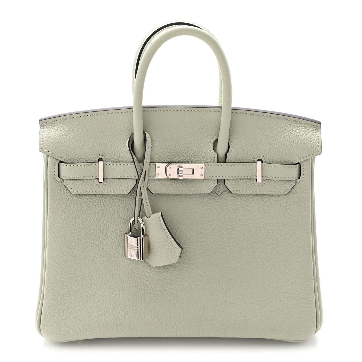 Hermes Hermes Togo Birkin 25 Gris Neve