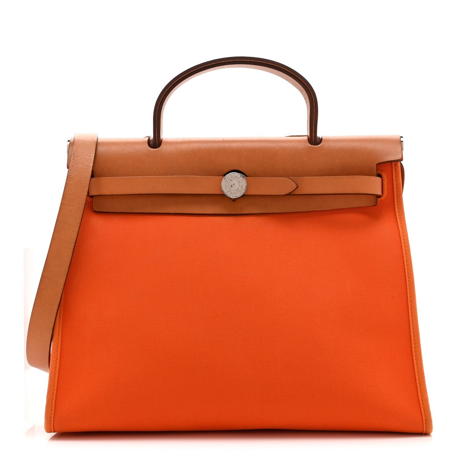 Hermes Toile Vache Hunter Herbag Zip 31 PM Orange