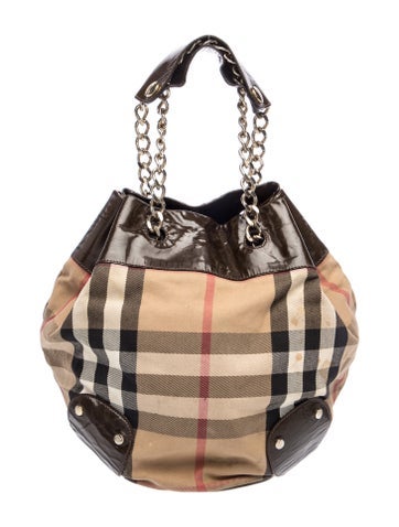 House Check Top Handle Bag