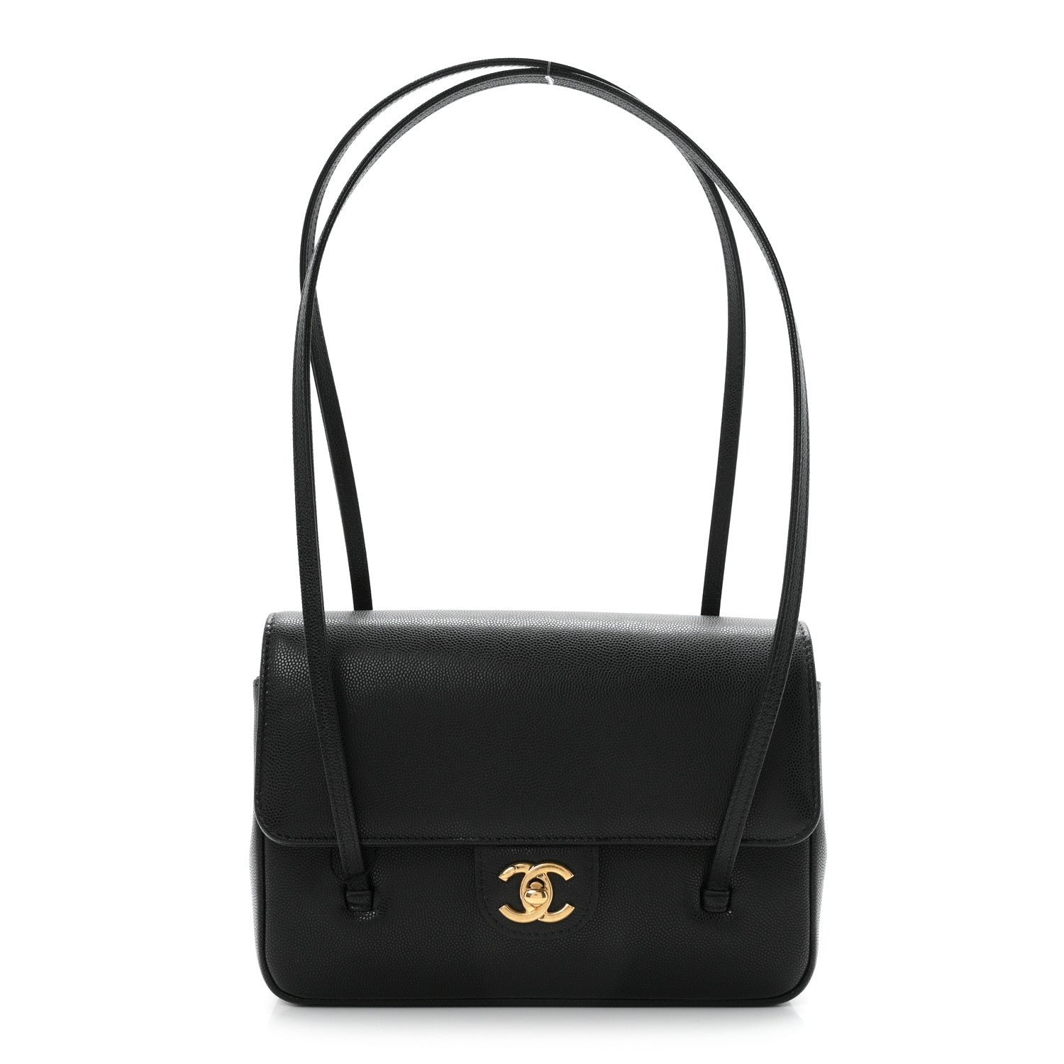 Chanel Shiny Caviar Preppy Coco Small Flap Black
