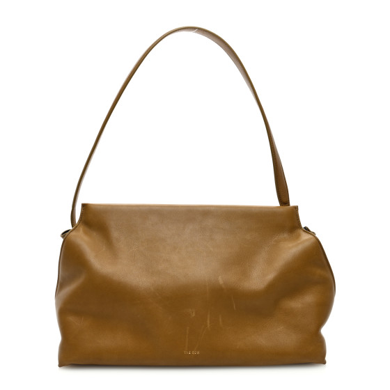 The Row Saddle Calfskin Sienna Shoulder Bag Muschio