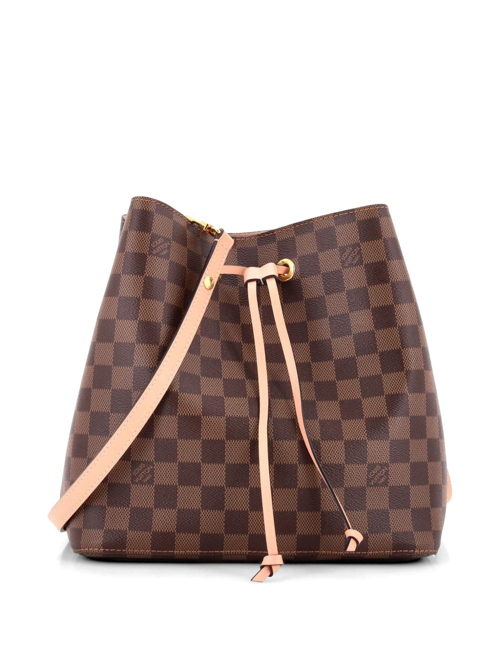 NeoNoe Handbag Damier with Leather MM bucket bag