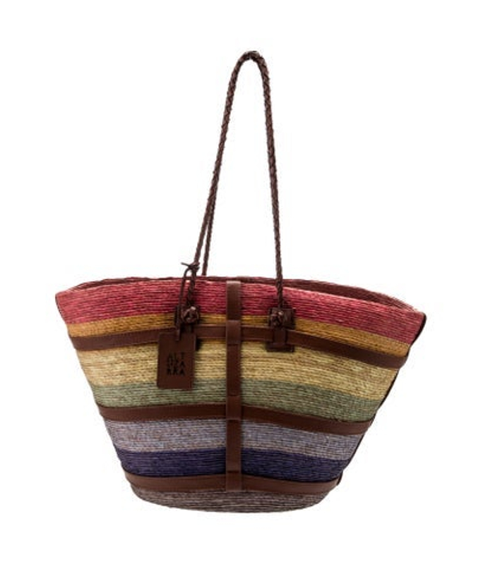 Altuzarra Raffia Bucket Bag
