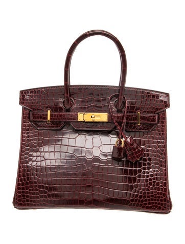 Shiny Porosus Crocodile Birkin 30