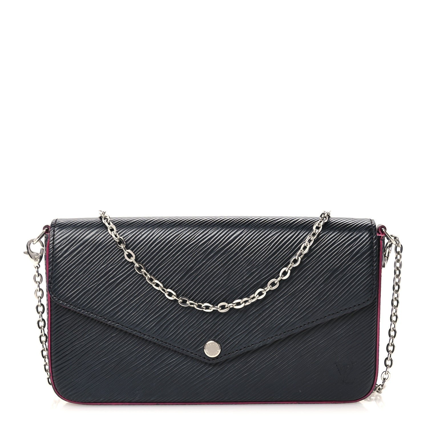 Louis Vuitton Epi Pochette Felicie Black Hot Pink