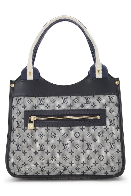 Navy Monogram Mini Lin Kathleen