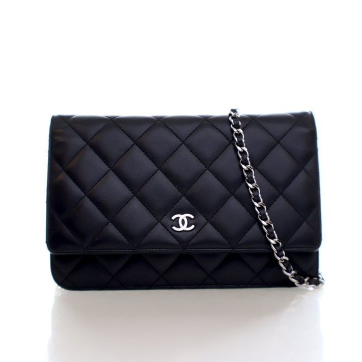Chanel Lambskin Classic Wallet On Chain (WOC)