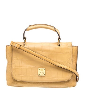 Leather Top Handle Bag