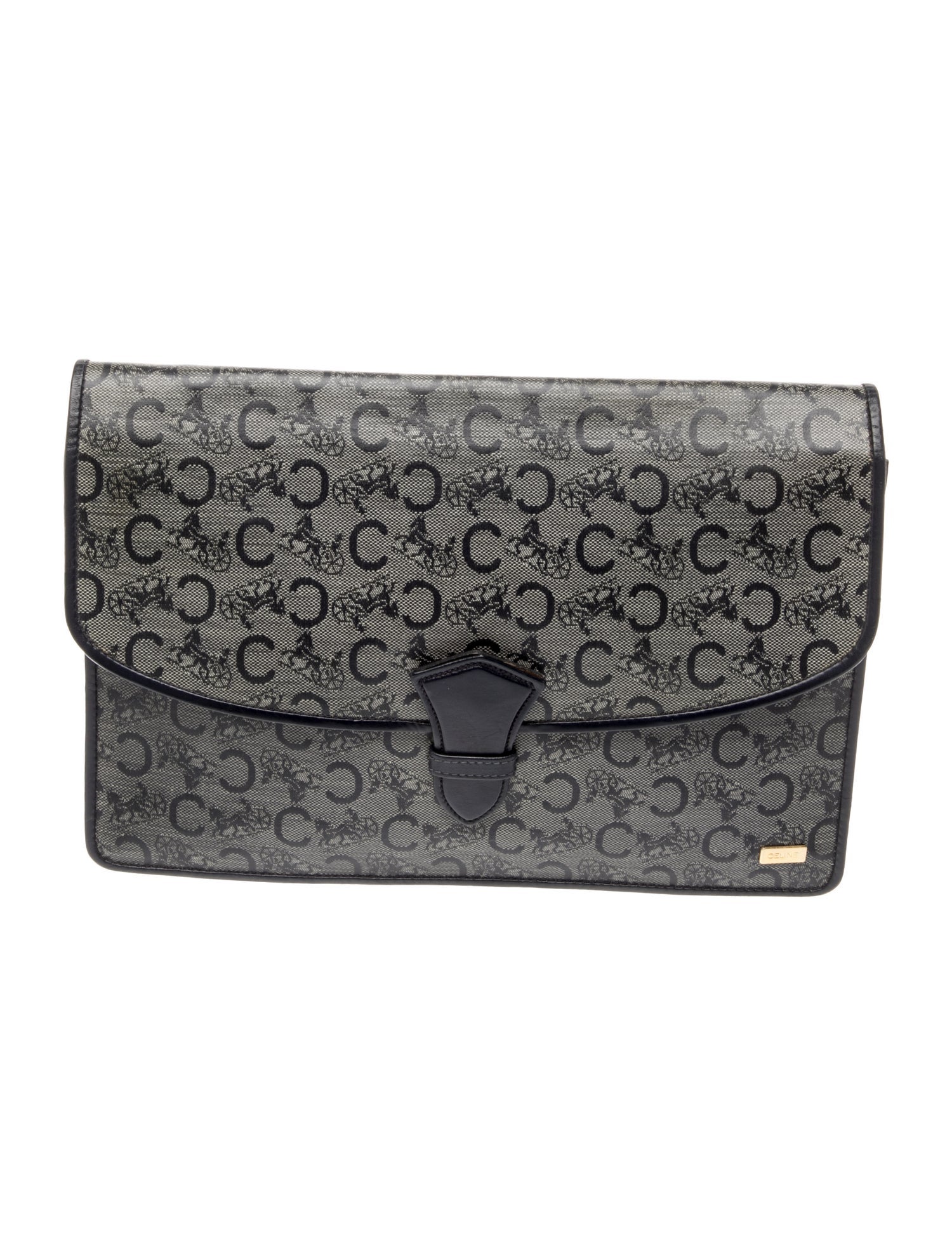 Macadam Vintage C-Sulky Monogram Envelope Clutch Small Vintage