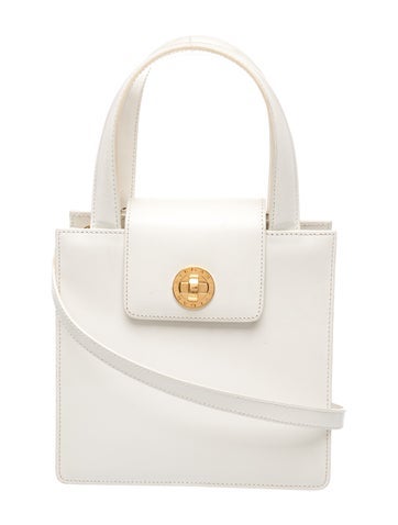 Bvlgari Leather Top Handle Bag