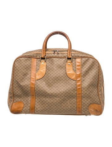 Micro GG Monogram Weekender Bag Vintage
