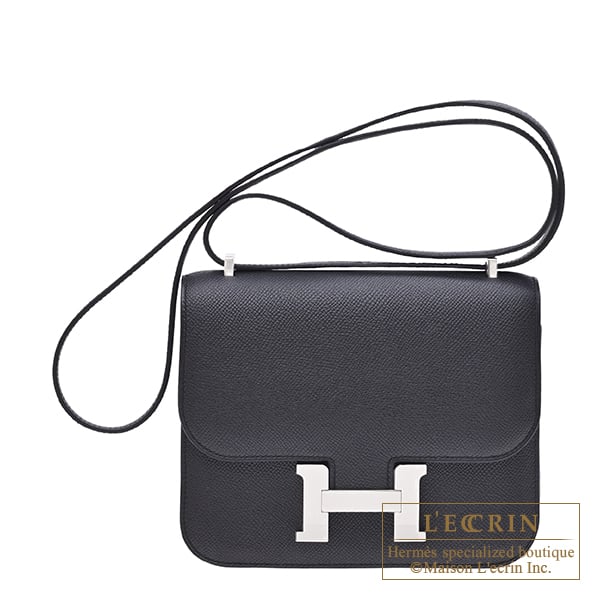 Hermes Hermes Constance mini Mirror Black Epsom leather Silver hardware