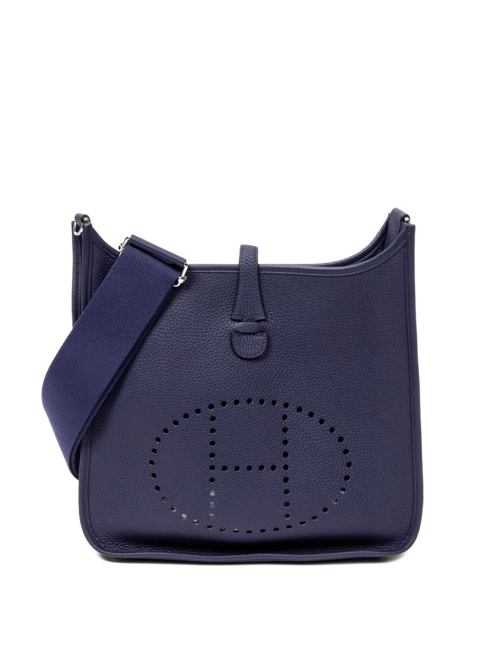 2000s perforated leather shoulder bag