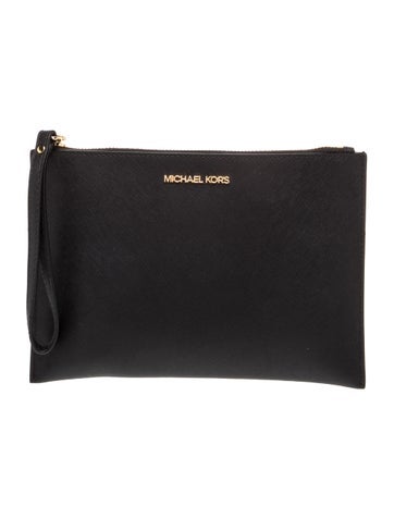 Saffiano Leather Clutch