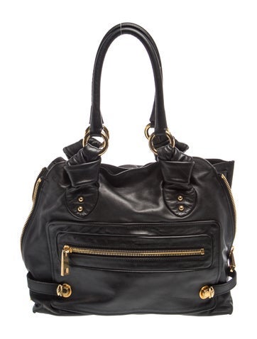 Leather Top Handle Bag