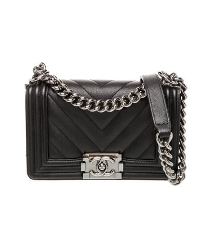 Chanel Small Chevron Boy Bag