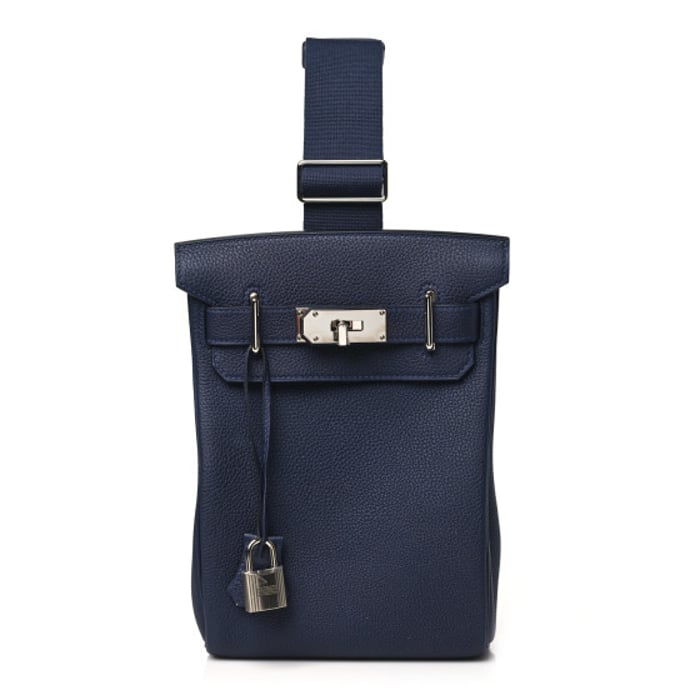 Hermes Togo Hac A Dos PM Backpack Bleu Nuit